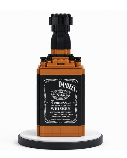 Daniel's Whiskey Block Bottle