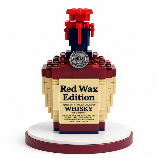 Red Wax Edition block bottle