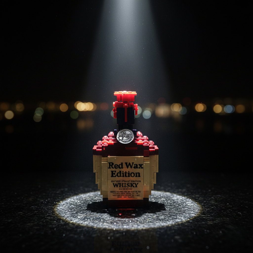 Red Wax Edition block bottle