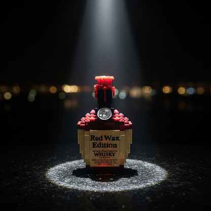 Red Wax Edition block bottle