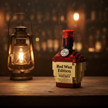 Red Wax Edition block bottle