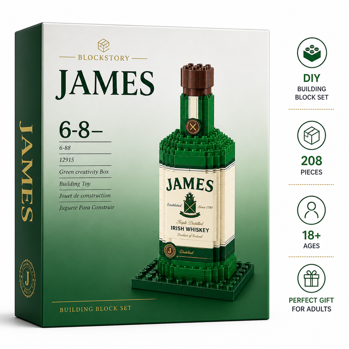 james-premium-green-bottle-building-block-set-packaging
