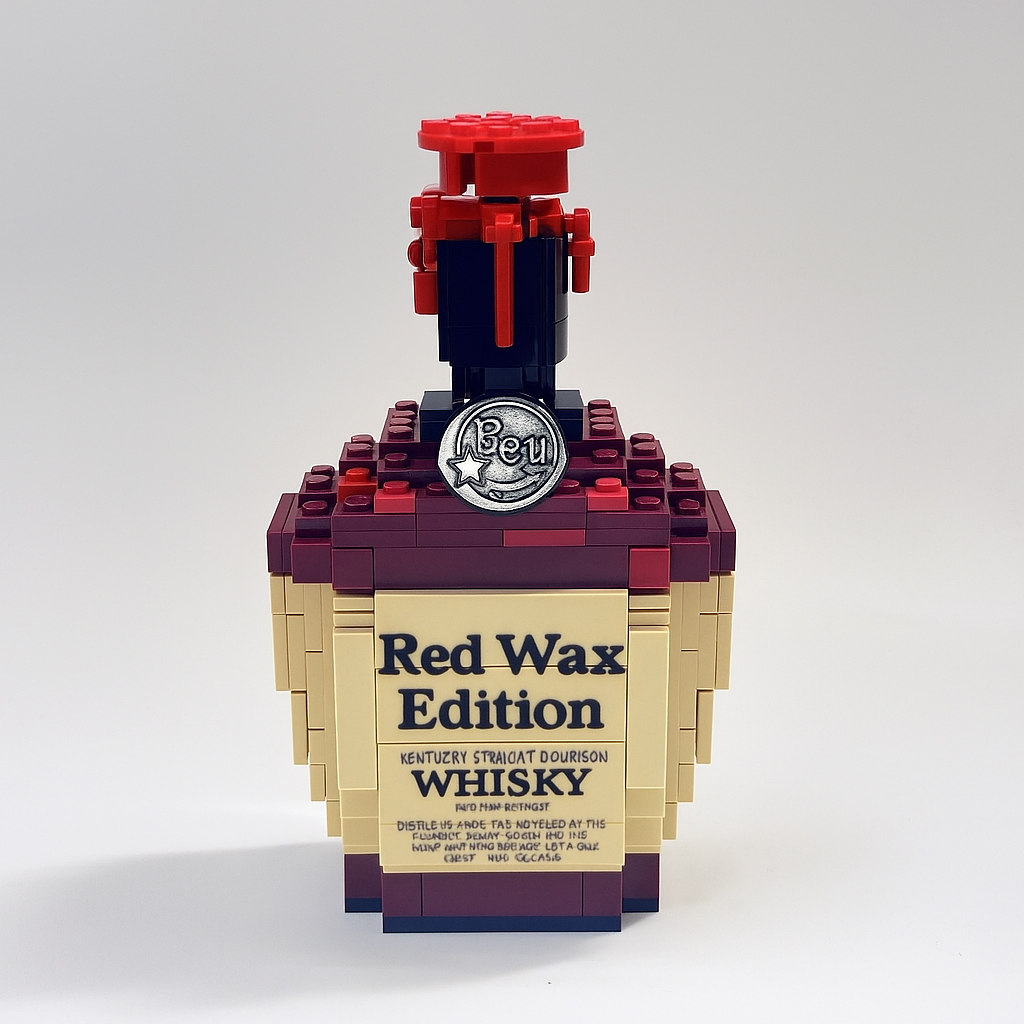 Red Wax Edition block bottle