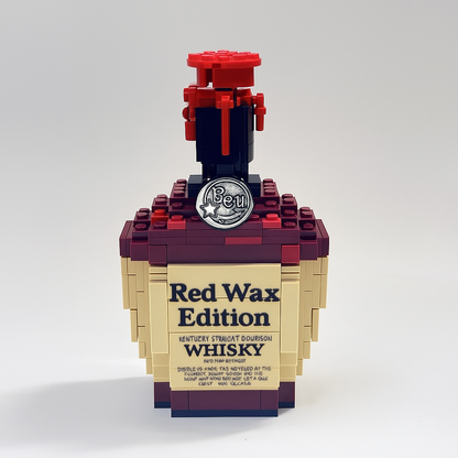 Red Wax Edition block bottle