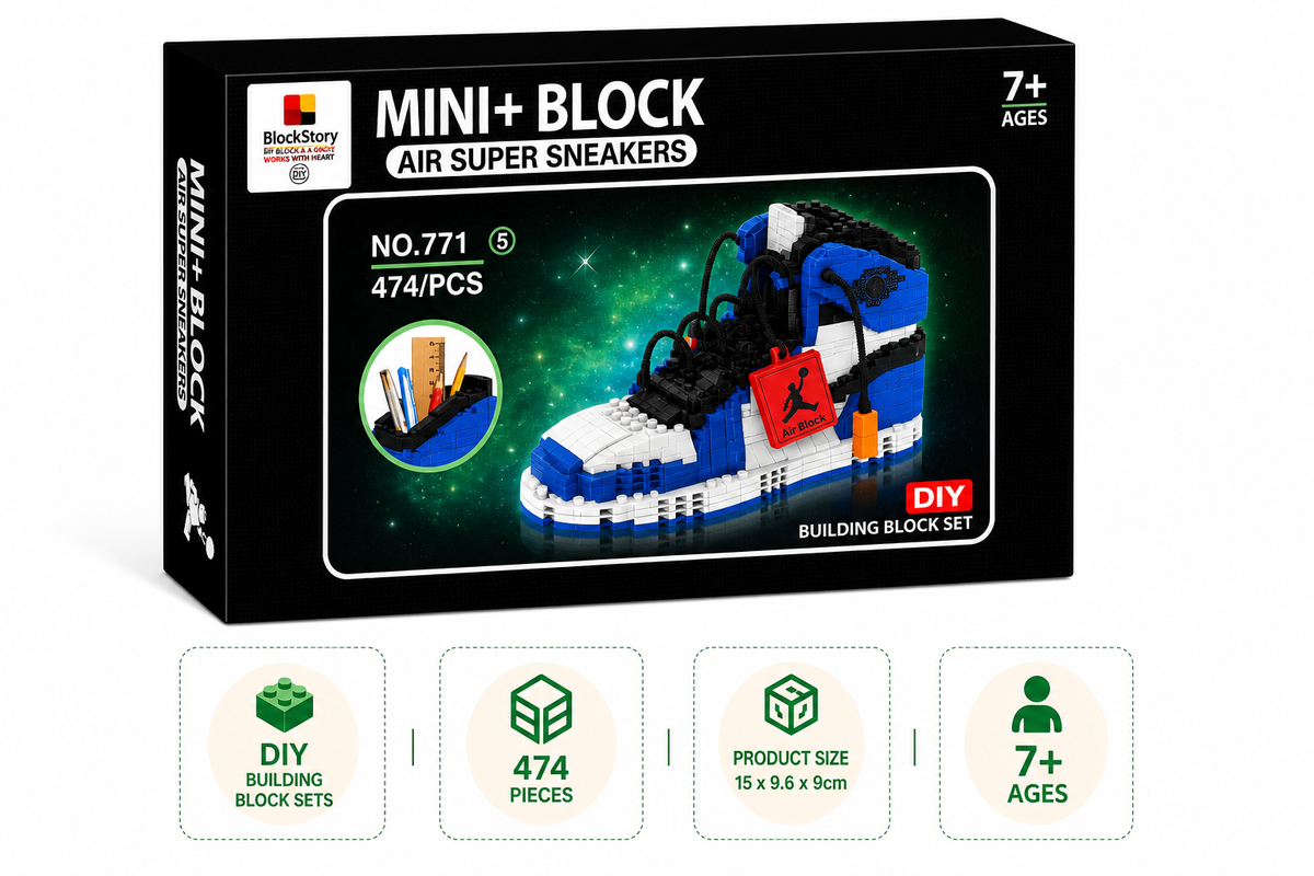 AJ Game Royal sneaker DIY building block set packaging box