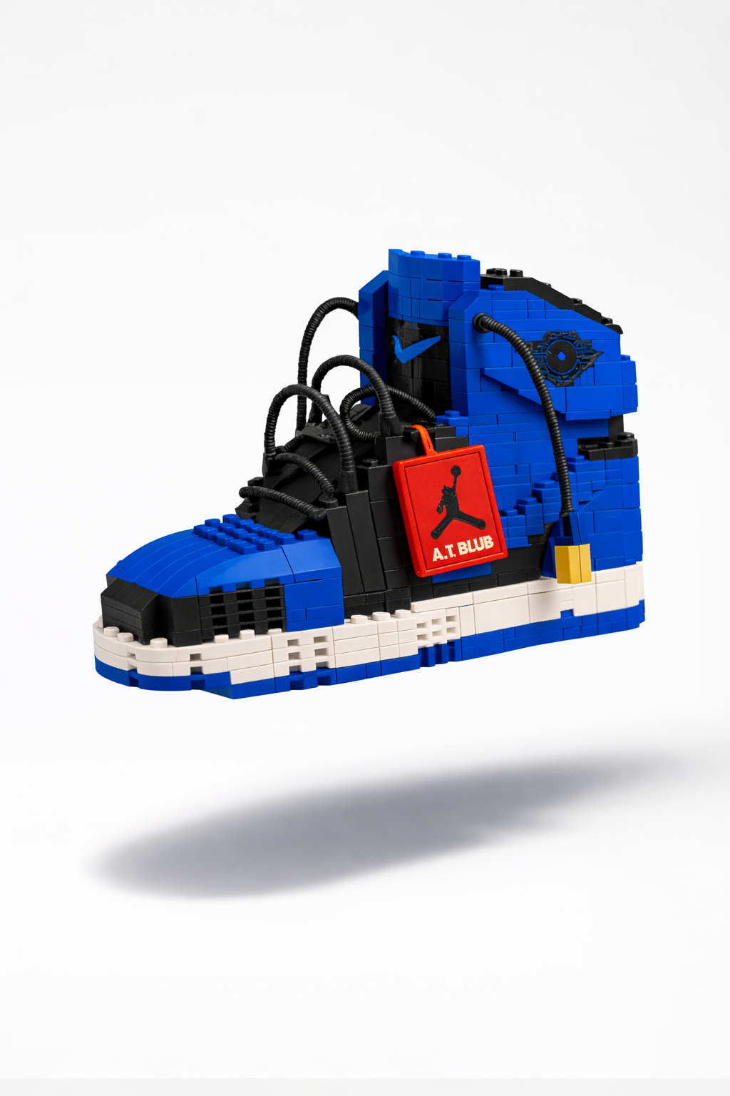 AJ Royal sneaker building block collectible displayed as home décor