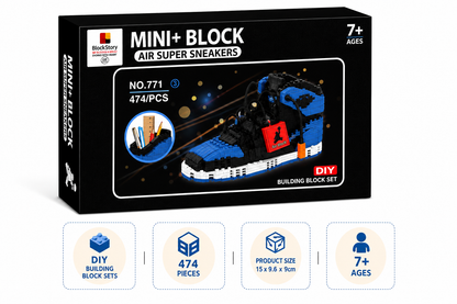 AJ Royal sneaker DIY building block set packaging box