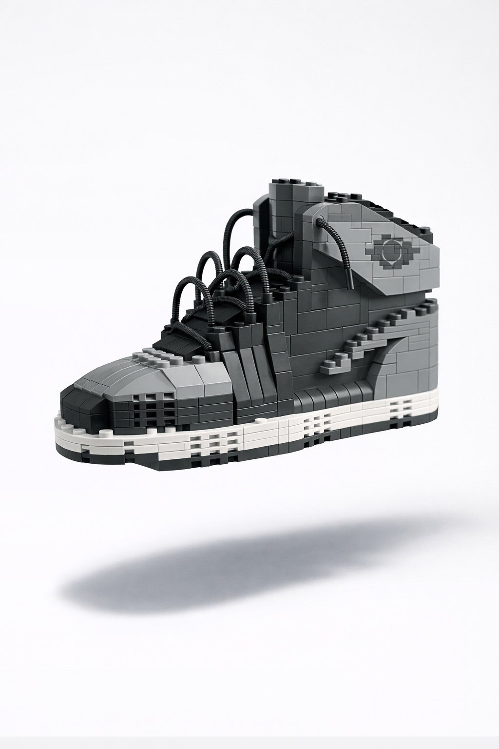 AJ Shadow sneaker building block collectible displayed as home décor