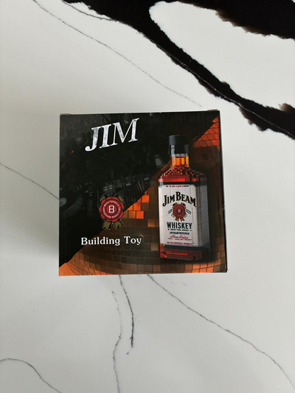 Detailed ABS building blocks used in Jim Premium Bourbon Bottle model