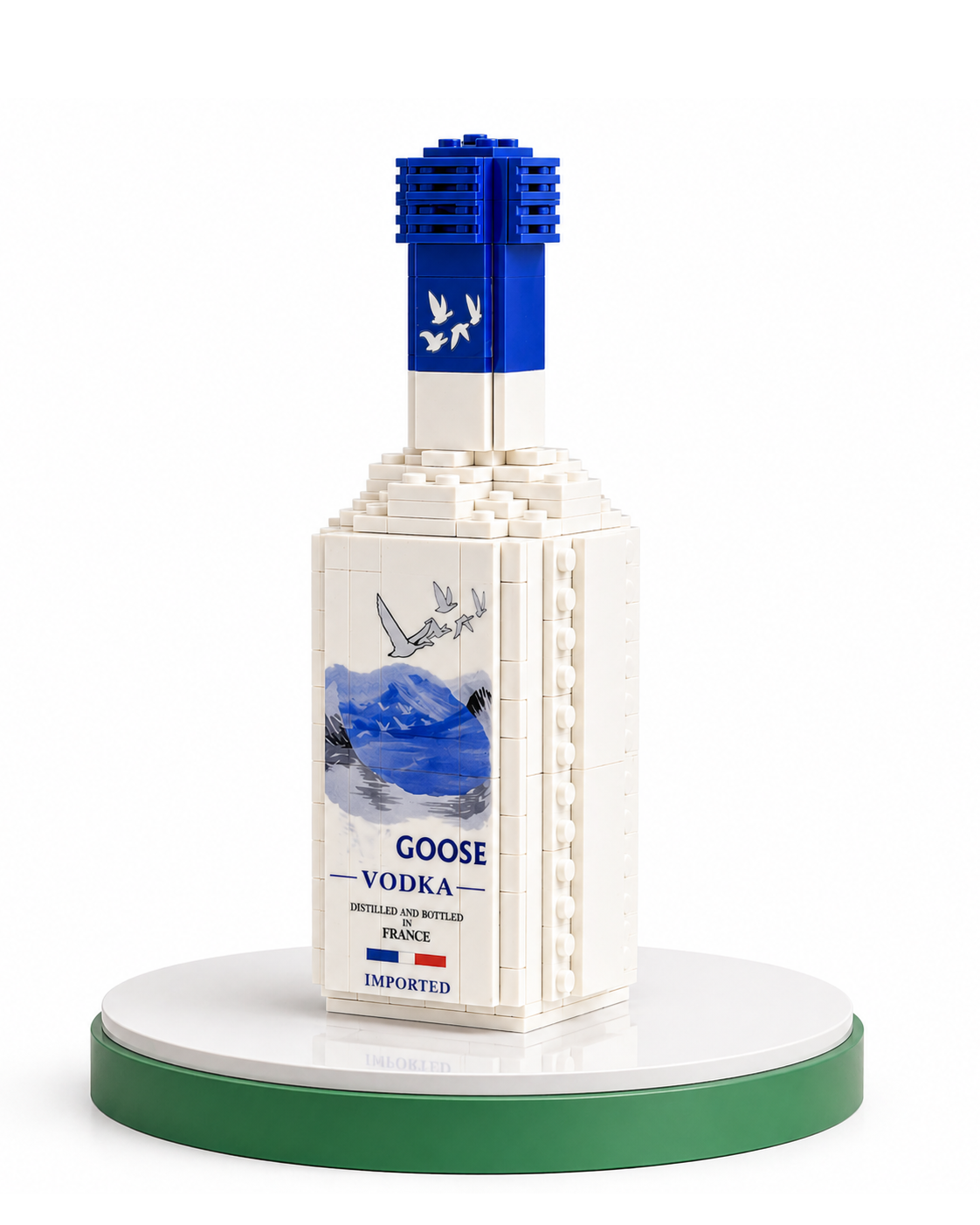 Silver Goose Edition Block Vodka Bottle