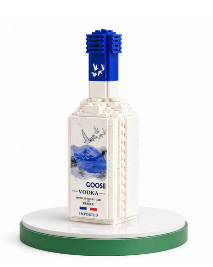 Silver Goose Edition Block Vodka Bottle