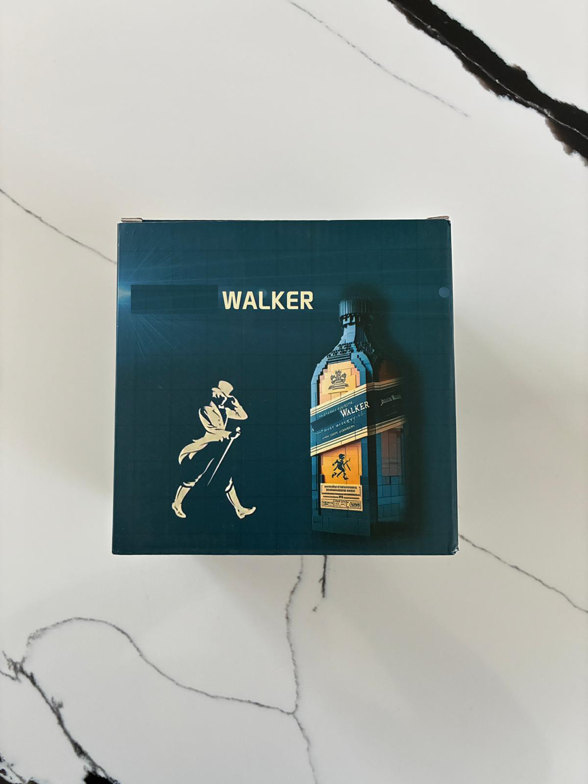 Walker Label Whisky Block Bottle box packaging for gift and collectible set